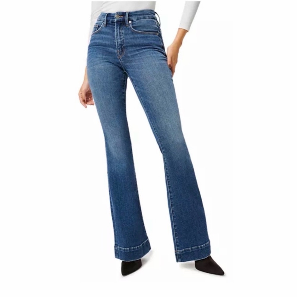 Good American Women's Blue Flare Jeans